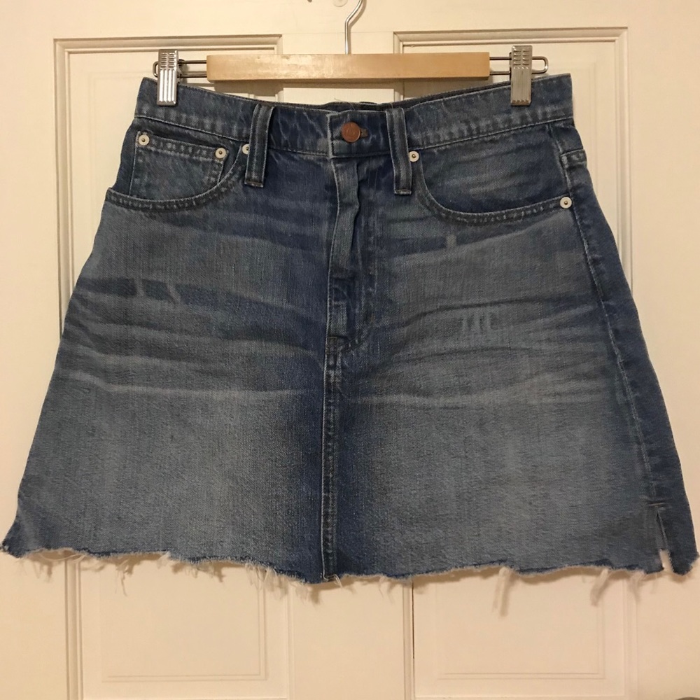 Madewell High-Waisted Denim Skirt